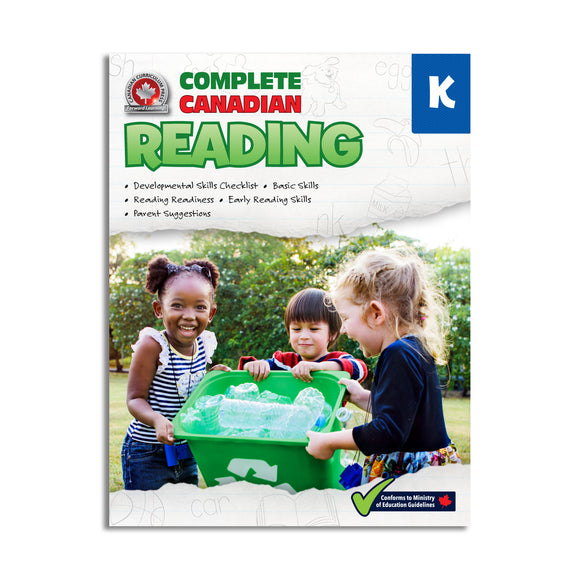 main cover of the kindergarten complete Canadian reading,