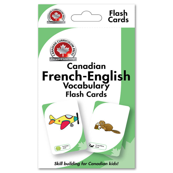 Canadian Curriculum Press Learning Flash Cards series offers a fun and fast way to master important skills such as addition, subtraction, phonics, French-English vocabulary, and much more. By reviewing the cards frequently through drills and games, children will be prepared for success in the classroom and beyond ISBN: 9781487602628