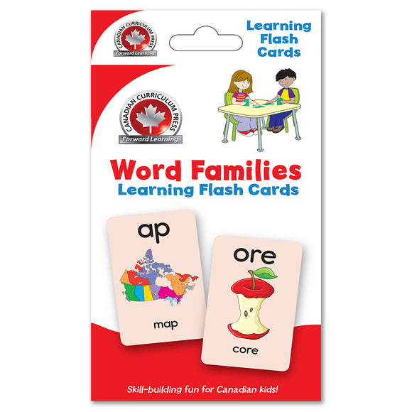 Canadian Curriculum Press Learning Flash Cards series offers a fun and fast way to master important skills such as addition, subtraction, phonics, French-English vocabulary, and much more. By reviewing the cards frequently through drills and games, children will be prepared for success in the classroom and beyond. ISBN: 9781487602680