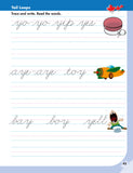 This Cursive Handwriting practice workbook guides your child to learn each new pen stroke by introducing similar letters together and by providing word and sentence practice to reinforce fluid movements. In a short time, your child will be writing and reading cursive handwriting with ease! 64 pages // ISBN: 9781487602932