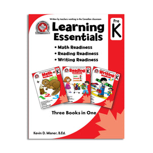 Three books in One, covering Math, Reading and  writing