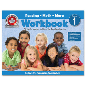 Grade 1 Workbook (Floorpad): Reading, Math and more: Colourful large-format - Canadian Curriculum Press