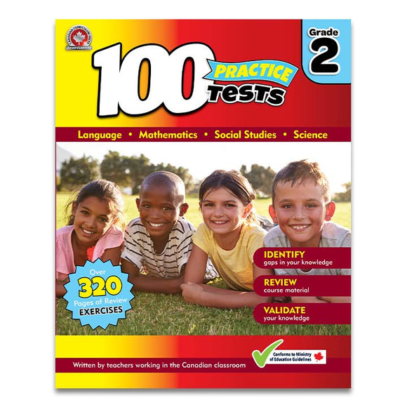 100 Practice Tests Grade 2 Workbook