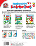 This Numbers 1-30 Dot-to-Dot activity book includes 64 colourful Canadian dot-to-dot puzzles. Children will enjoy practicing counting from 1 to 30 throughout the book, and will even get to colour in the illustrations when all of the dots are connected! This activity book is great for quiet time and complements Canadian Curriculum Press's educational workbooks.