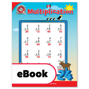 eBook Multiplication Workbook Learning multiplication facts takes practice. Encourage your child to spend a few minutes each day on this important skill. This workbook is an important tool for learning multiplication facts up to 10 x 10 using a variety of techniques: arrays, skip counting, repetition and recall, games, puzzles, and more!  64 pages // ISBN: 9781487606381