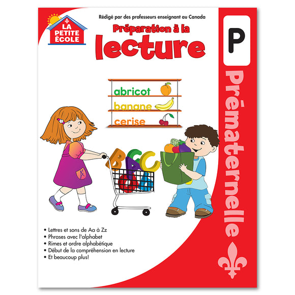Préparation à la lecture en prématernelle│French Educational Workbooks - Canadian Curriculum Press