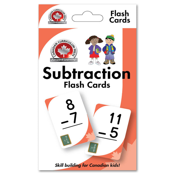 Flashcards - Subtraction - Canadian Curriculum Press