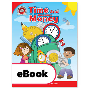 Young children feel rightly proud when they have mastered the key life skills of telling time and understanding money. Through colourful step-by-step activities, the Time and Canadian Money workbook guides children to tell time using analog and digital clocks; to use a calendar; to understand days, months, and seasons; to recognize and understand the value of Canadian coins and bills; and to answer the important question, "Do I have enough money?"  64 pages // ISBN: 9781487606350