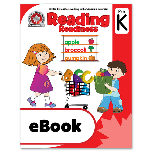 eBook Reading Pre-Kindergarten Workbook - Canadian Curriculum Press