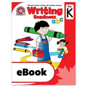 eBook Writing Readiness Pre-Kindergarten Workbook - Canadian Curriculum Press