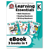 eBook Learning Essentials Kindergarten 3 Books in 1 Workbook - Canadian Curriculum Press