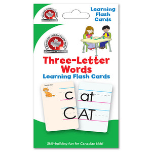 Flashcards - Three Letter Words - Canadian Curriculum Press